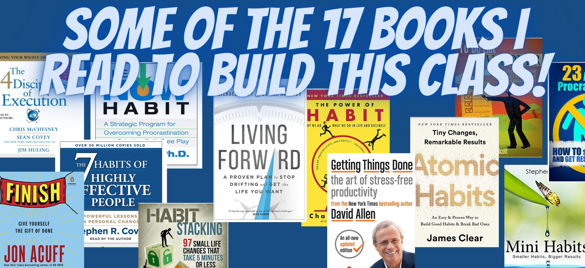The 17 books Darrell studied to build the Habits Masterclass